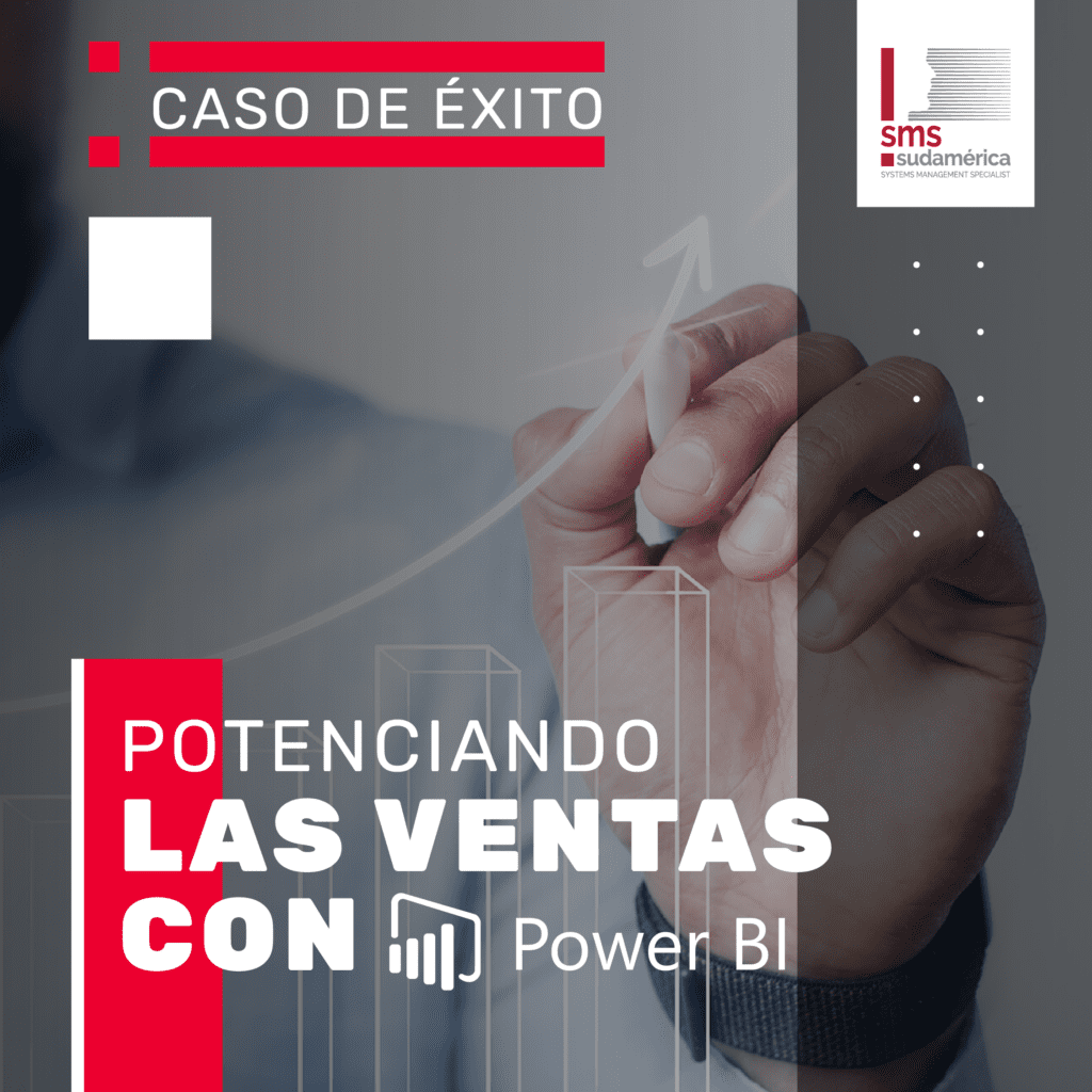 Mano dibujando una flecha de crecimiento ascendente en un cristal para ilustrar el éxito en ventas con Power BI