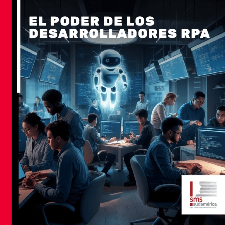 Banner del artículo 'El poder de los desarrolladores RPA' de SMS Sudamérica