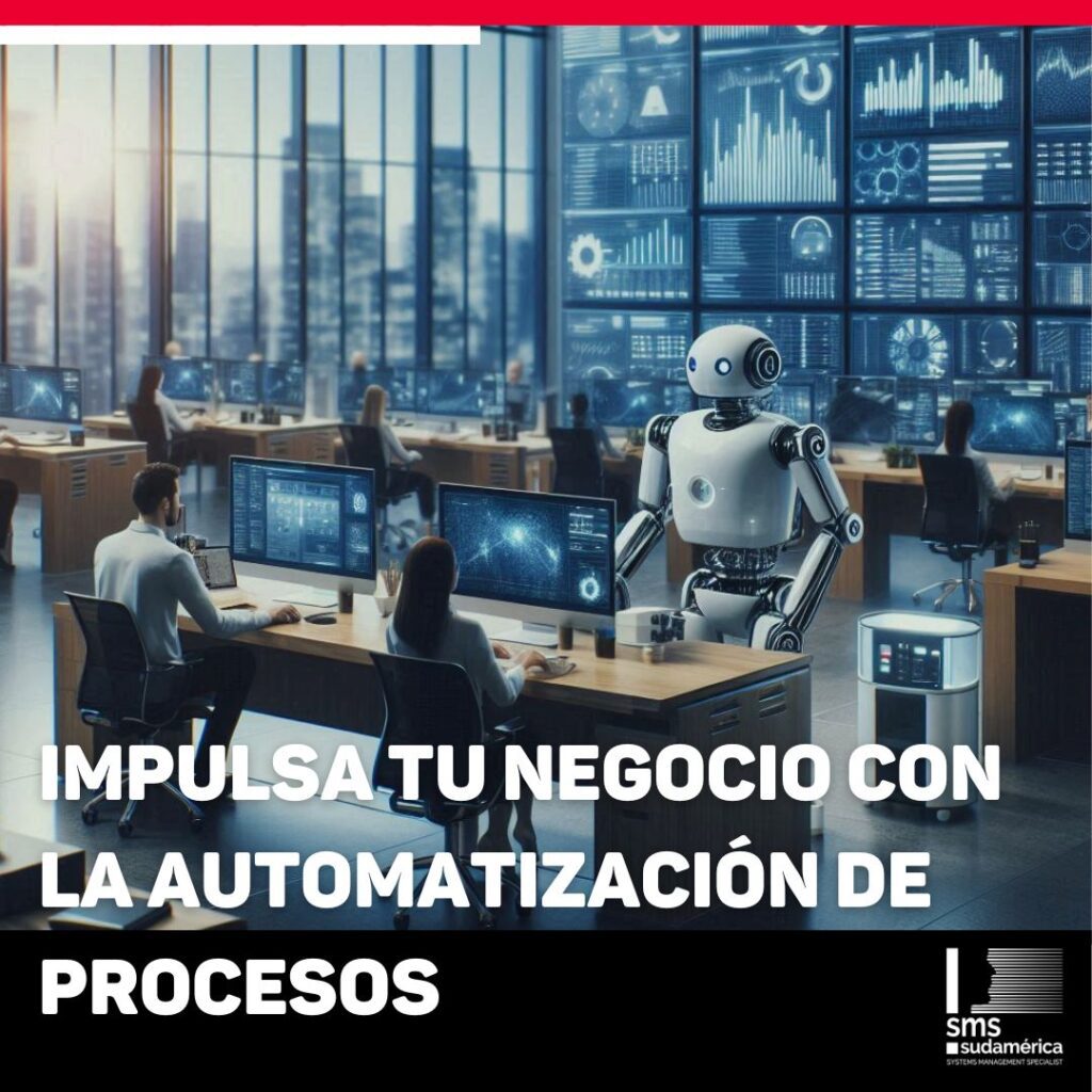 Banner del artículo 'Impulsa tu negocio con la automatización de procesos' de SMS Sudamérica