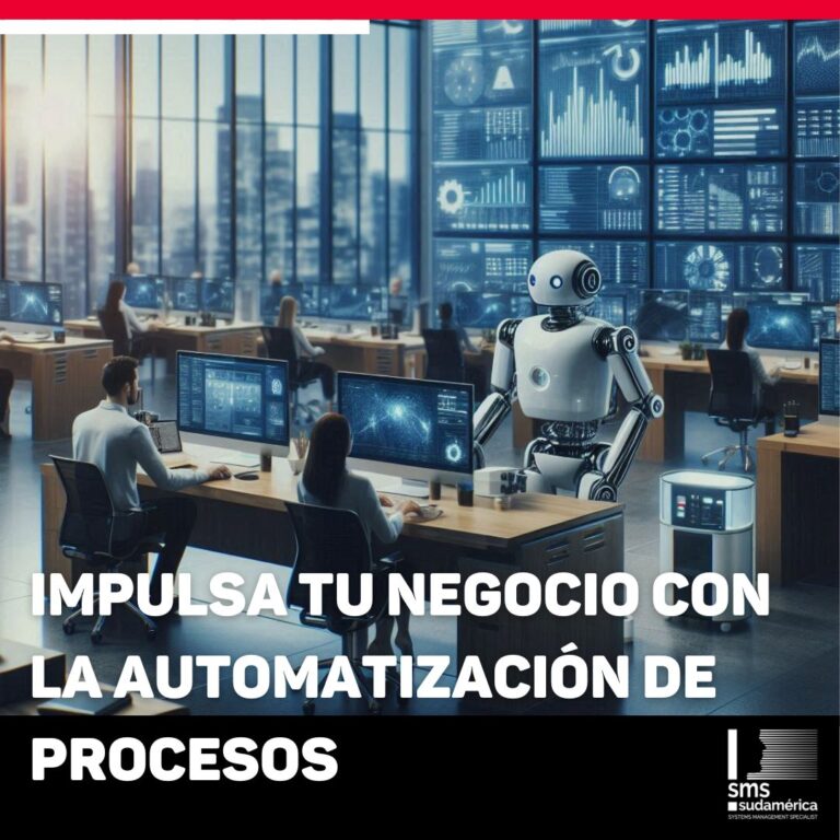 Banner del artículo 'Impulsa tu negocio con la automatización de procesos' de SMS Sudamérica